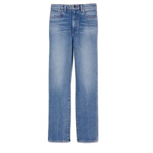 Khaite Victoria High Waist Slim Straight Jeans